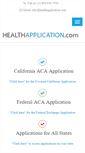 Mobile Screenshot of healthapplication.com